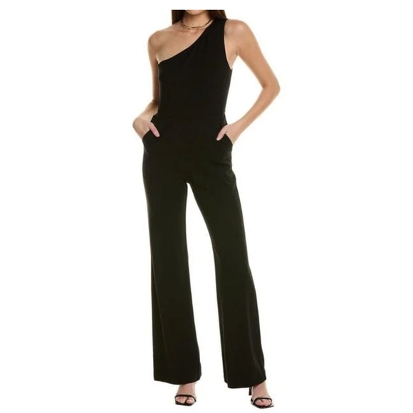 Ramy Brook New York Chic Black Gabriela Asymmetrical Jumpsuit - Picture 4 of 7